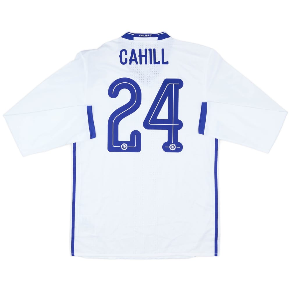 2016-17 Chelsea Player Issue Third L/S Shirt Cahill #24 (L/XL)