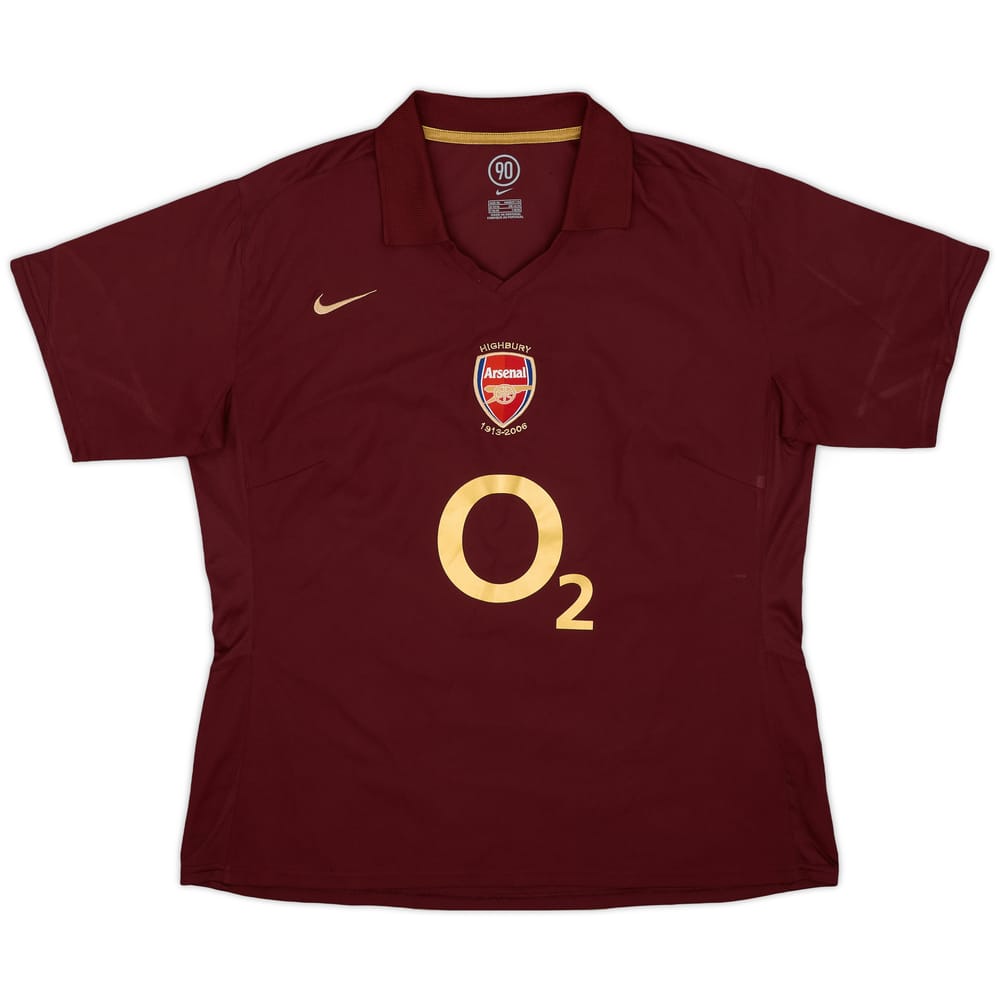 2005-06 Arsenal Home Shirt - 7/10 - (Women's XL)