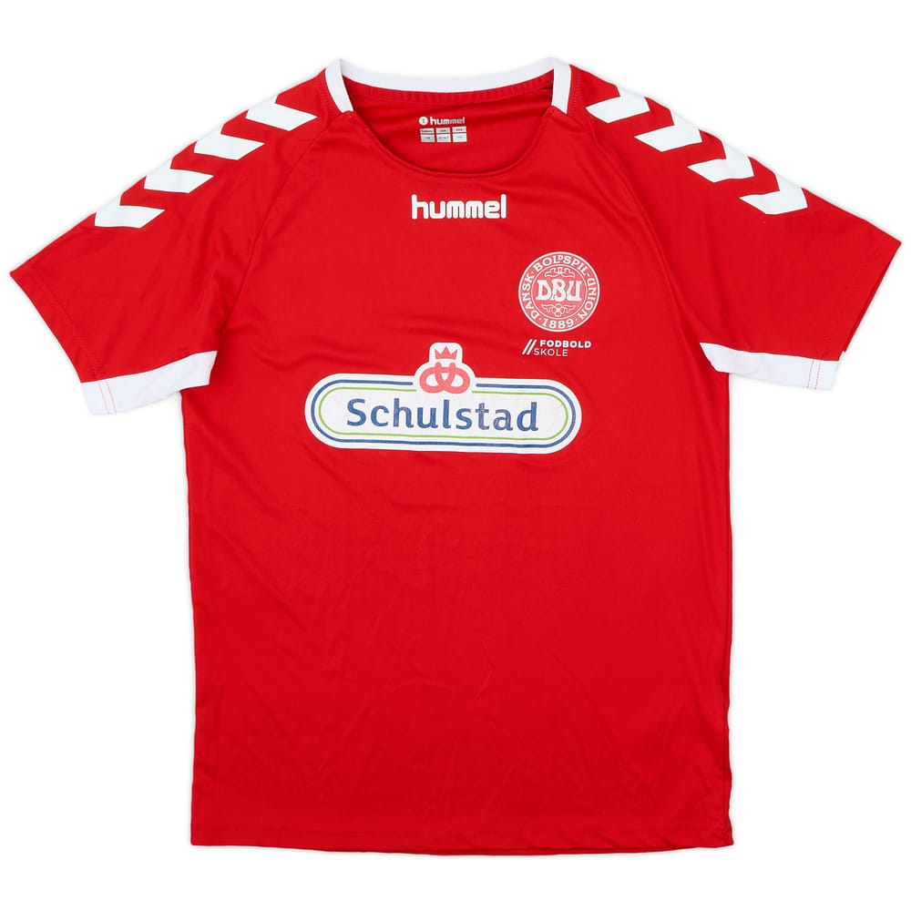 2010S Denmark Hummel 'Fodbold Skole' Training Shirt - 7/10 - (XL.Boys)