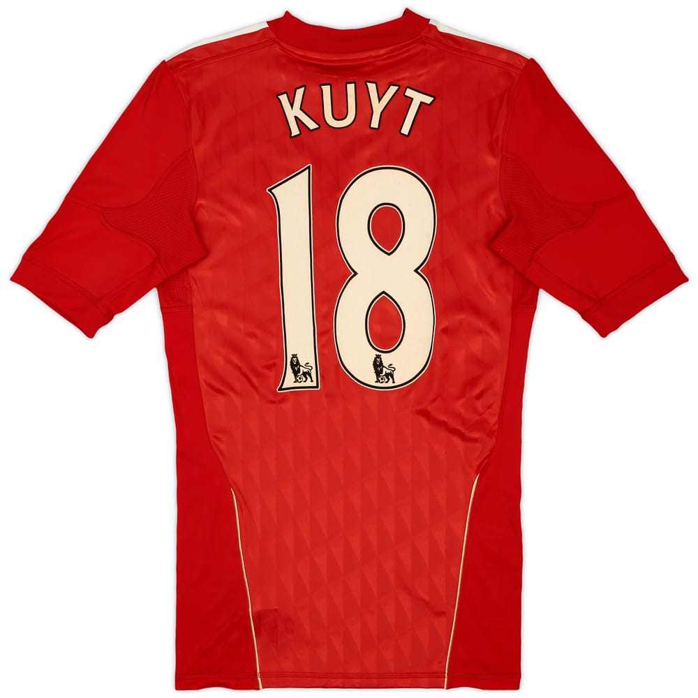 2010-12 Liverpool Authentic Home Shirt Kuyt #18 - 7/10 - (S)