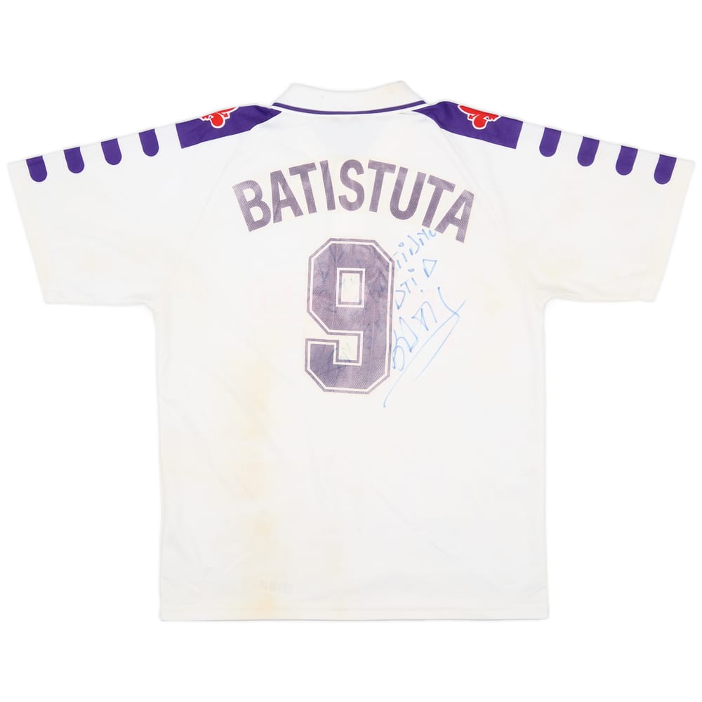 1998-99 Fiorentina Signed Away Shirt Batistuta #9 - 7/10 - (M)