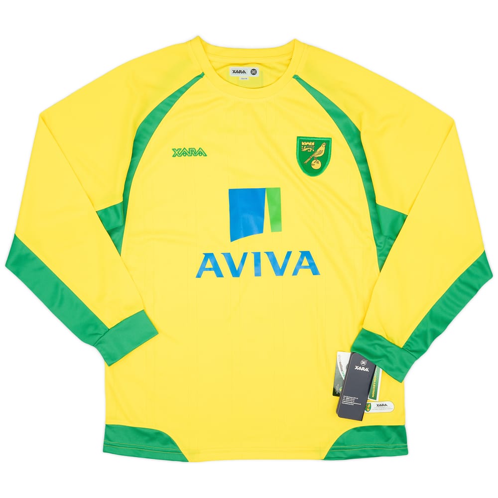 2010-11 Norwich Home L/S Shirt (M)