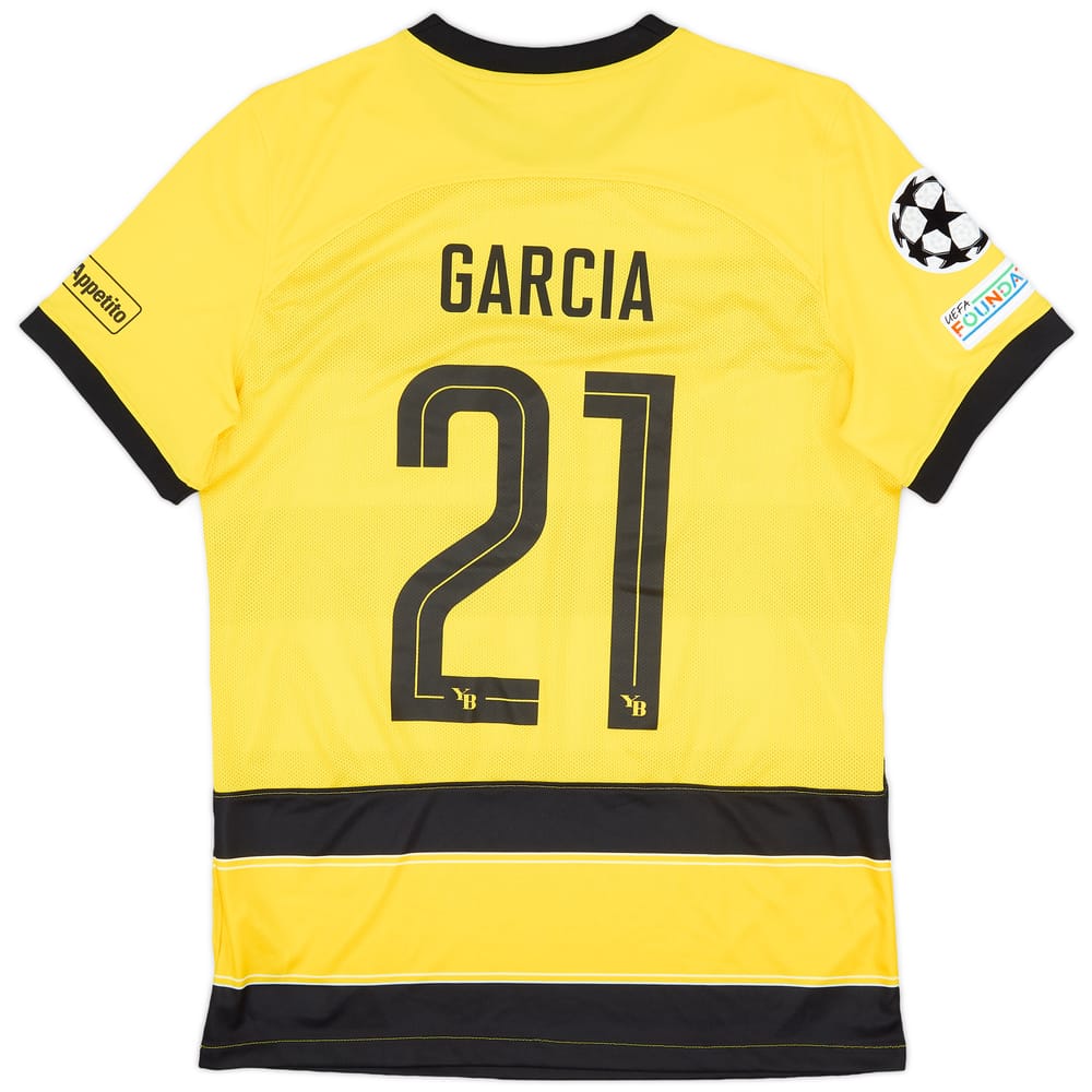 2023-24 Young Boys Match Issue Champions League Home Shirt Garcia #21