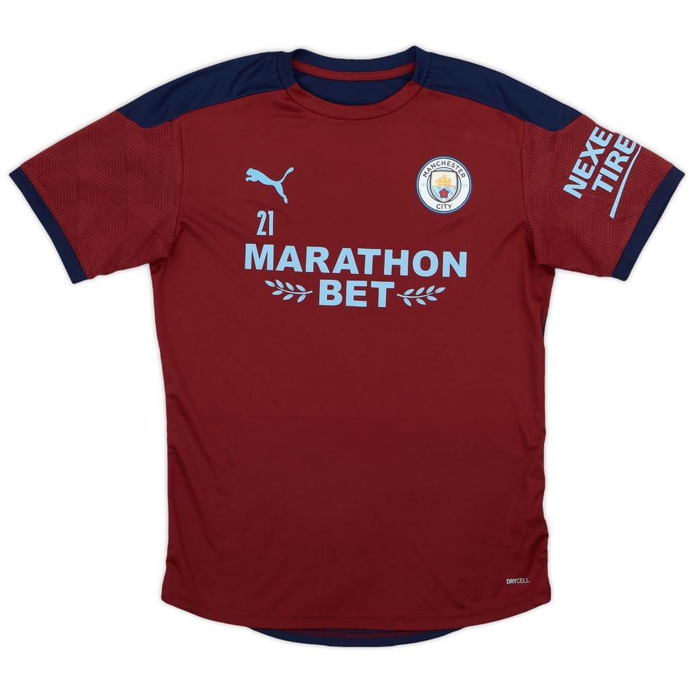 2020-21 Manchester City Player Issue Puma Training Shirt #21 - 8/10 - (M)