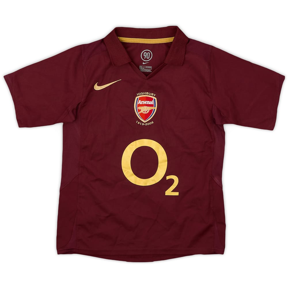 2005-06 Arsenal Home Shirt - 9/10 - (6-7 Years)