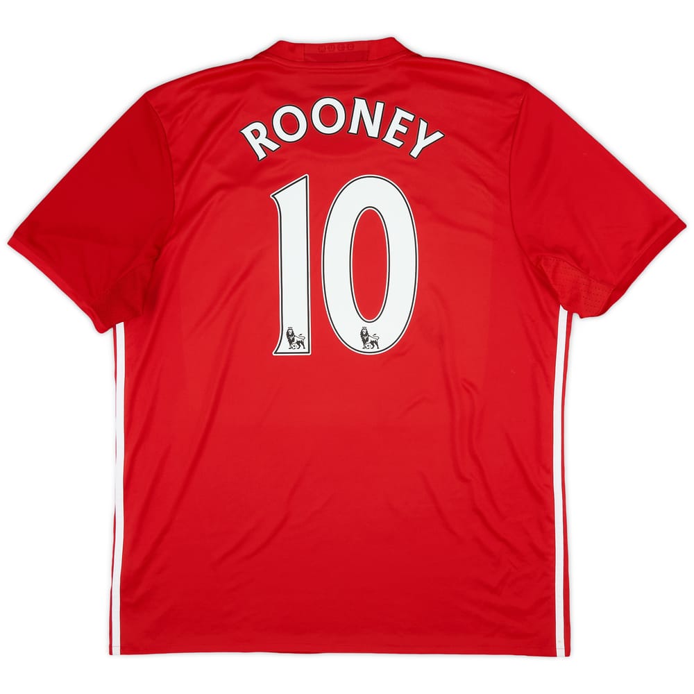 2016-17 Manchester United Home Shirt Rooney #10 - 7/10 - (XL)