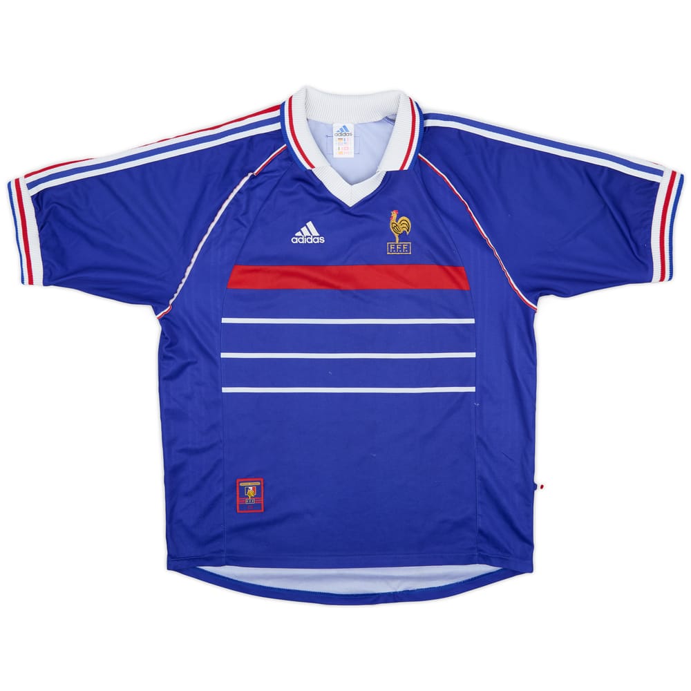1998-00 France Home Shirt - 7/10 - (XL)