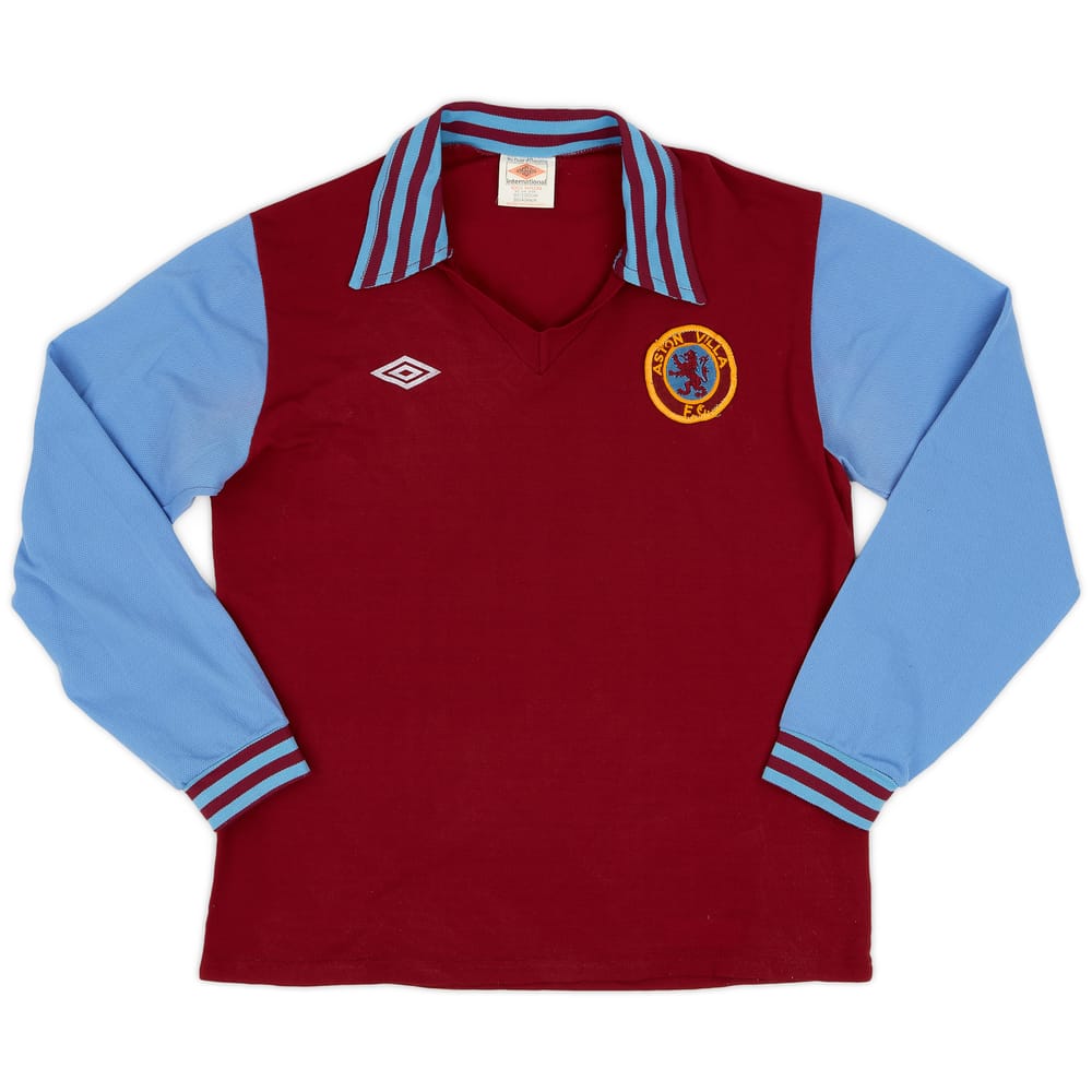 1976-81 Aston Villa Home L/S Shirt - 8/10 - (M)