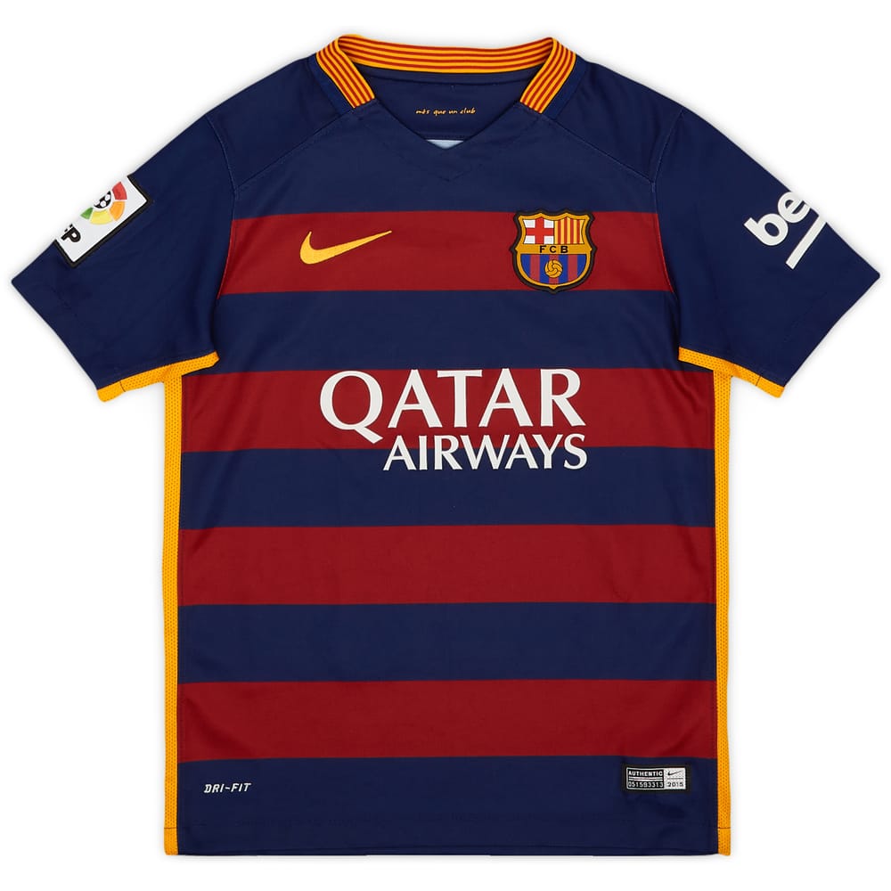 2015-16 Barcelona Home Shirt - 8/10 - (S.Boys)