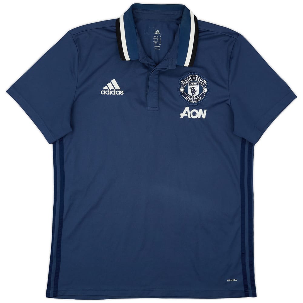 2016-17 Manchester United adidas Polo Shirt - 9/10 - (L)