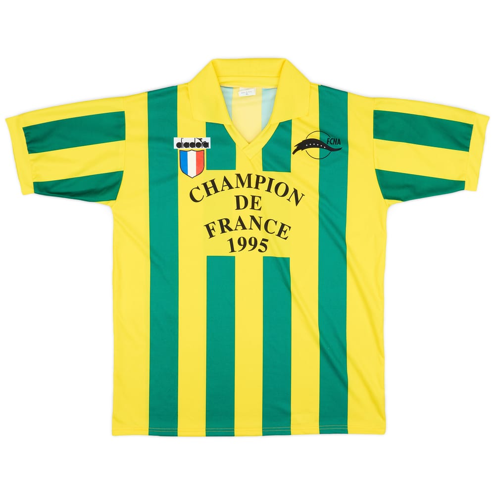 1994-95 Nantes "Champion De France 1995" Home Shirt - 9/10 - (XL)