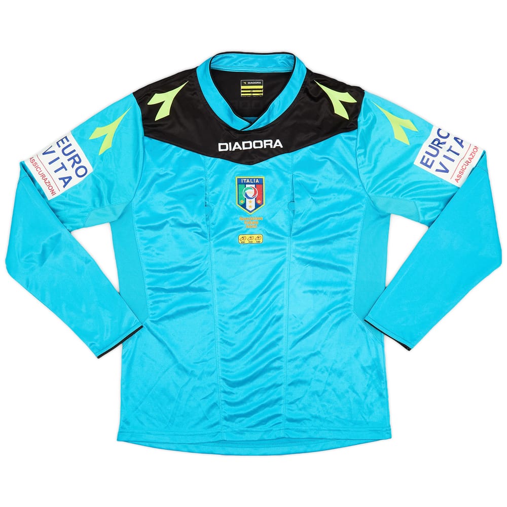 2015-16 Italy Diadora Referee L/S Shirt - 9/10 - (S)