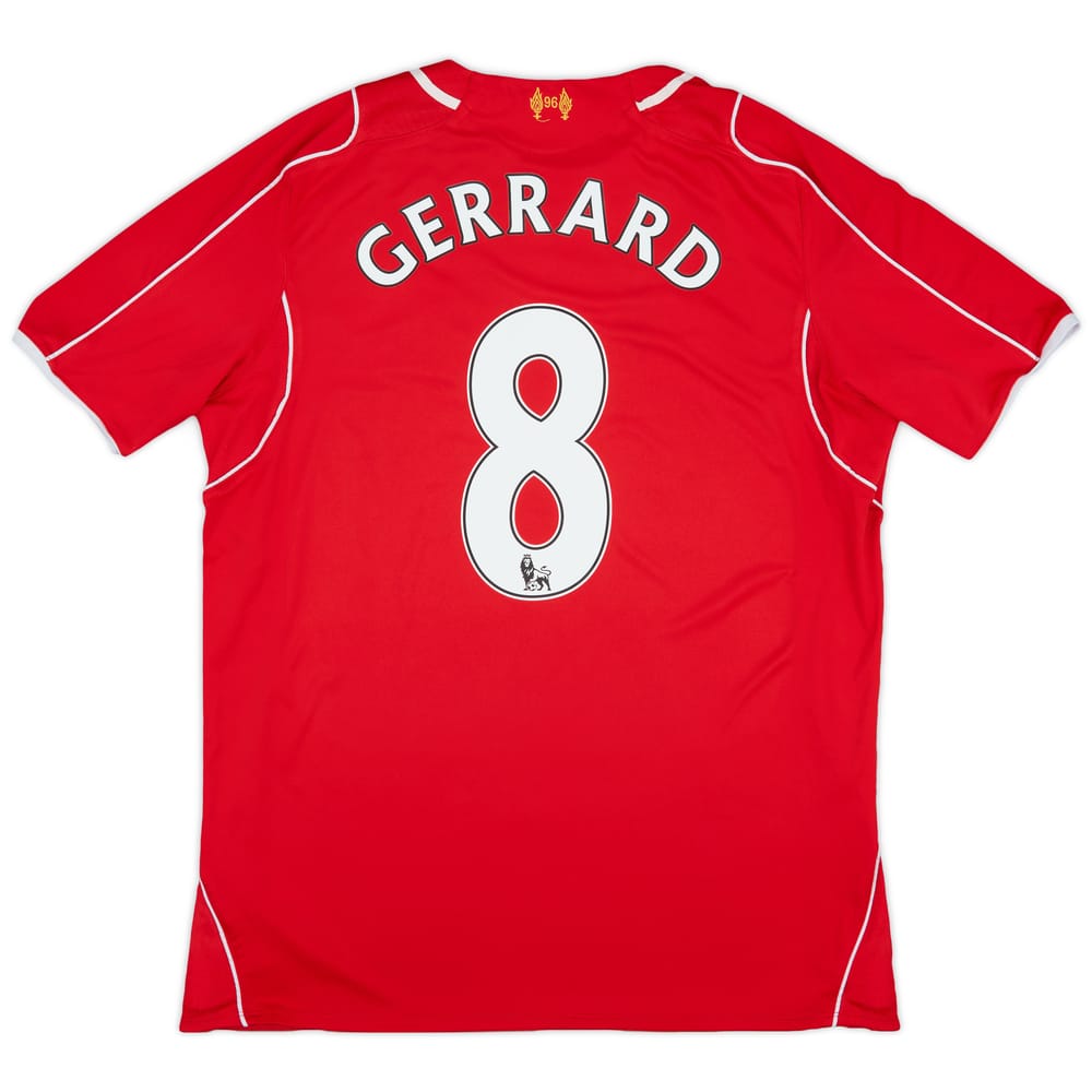 2014-15 Liverpool Home Shirt Gerrard #8 - 5/10 - (L)
