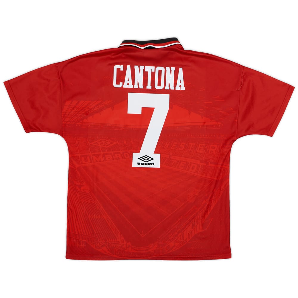 1994-96 Manchester United Home Shirt Cantona #7 - 8/10 - (L)