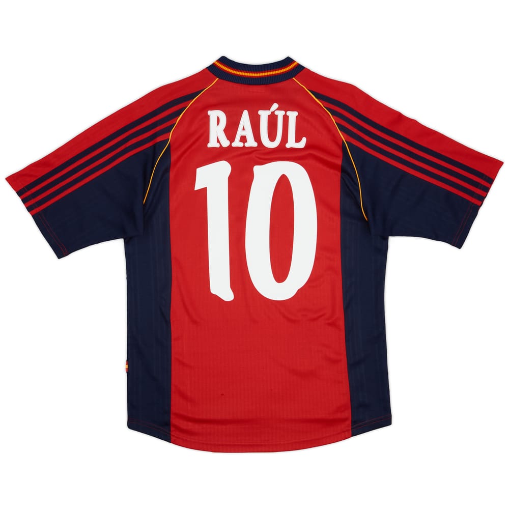 1998-99 Spain Home Shirt Raul #10 - 6/10 - (S)