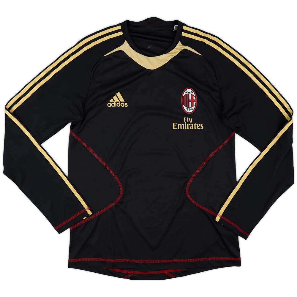 2010-11 AC Milan adidas Formotion Training L/S Shirt - 9/10 - (S)