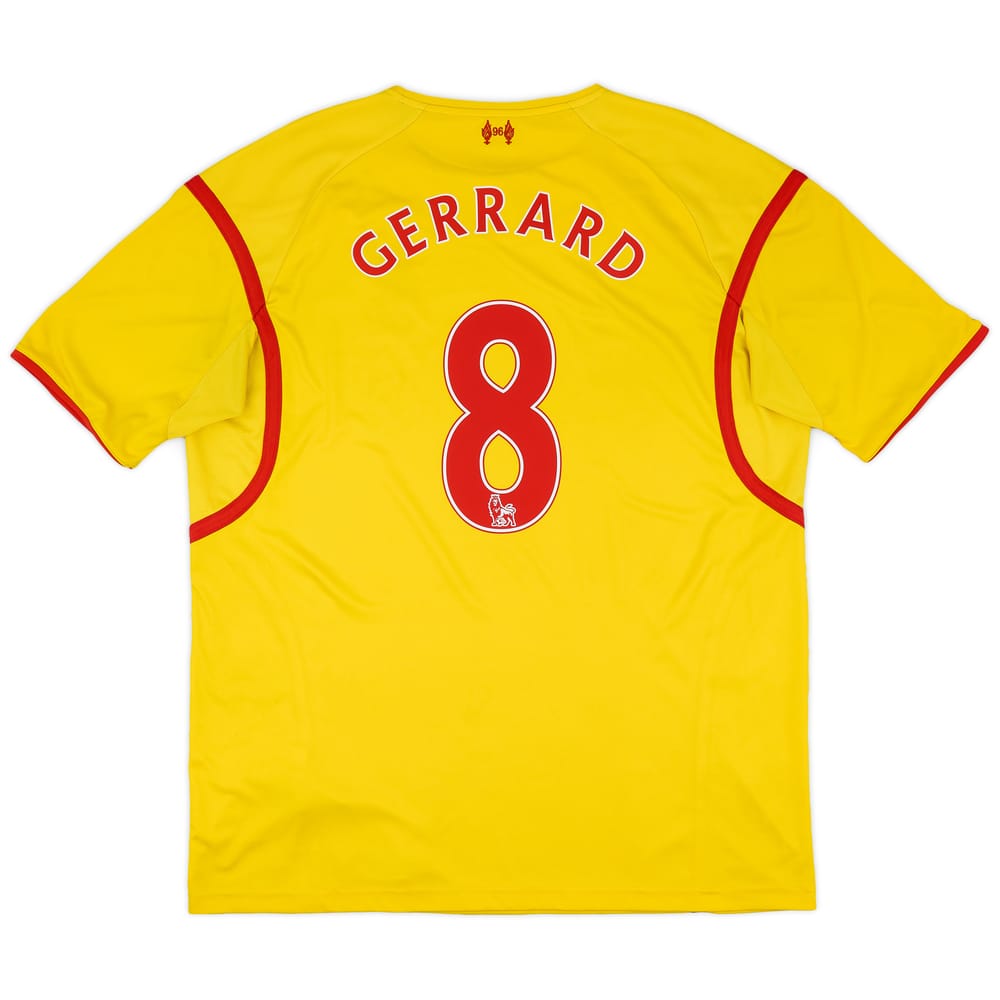 2014-15 Liverpool Away Shirt Gerrard #8 - 6/10 - (XXL)