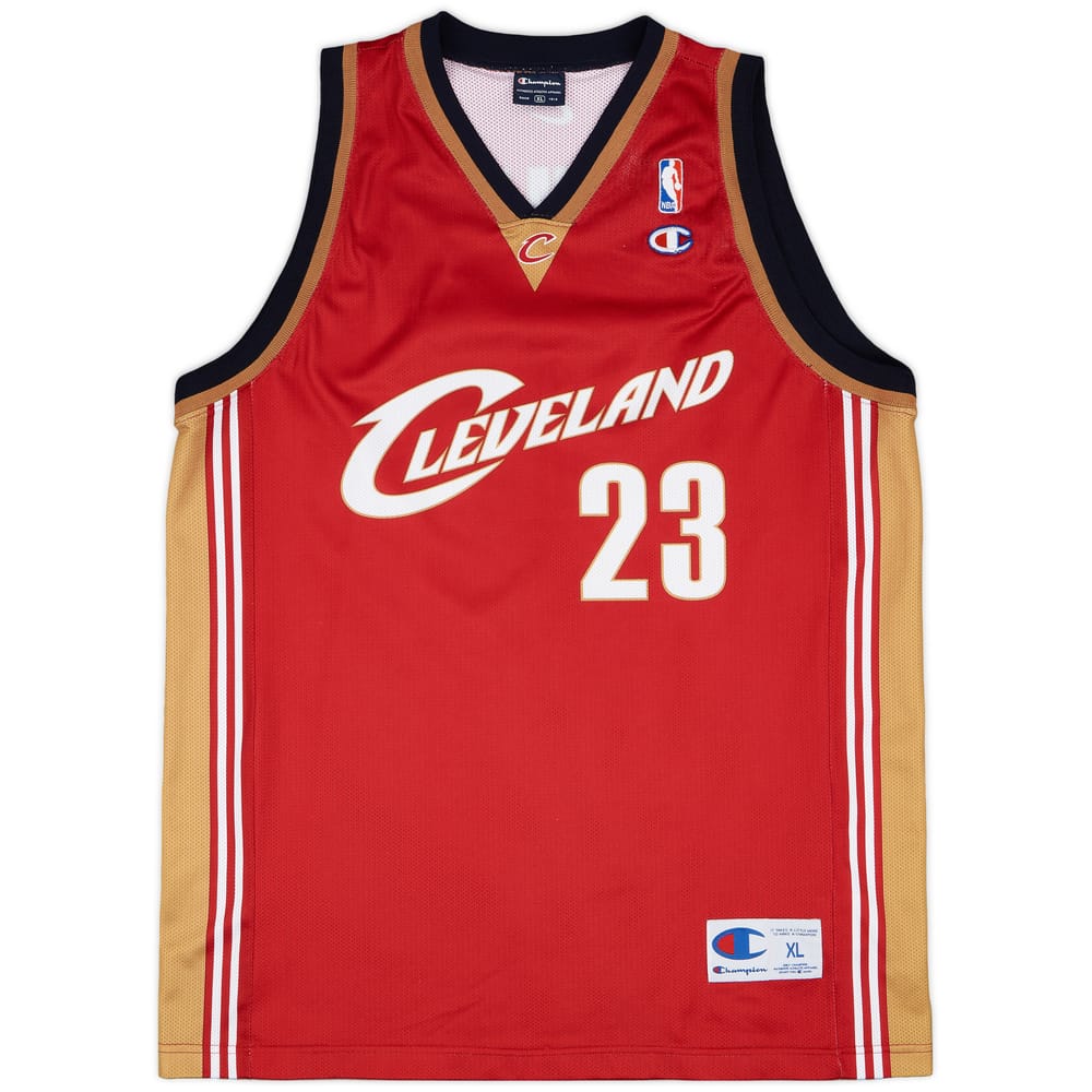 2003-10 Cleveland Cavaliers James #23 Champion Away Jersey - 9/10 - (XL)
