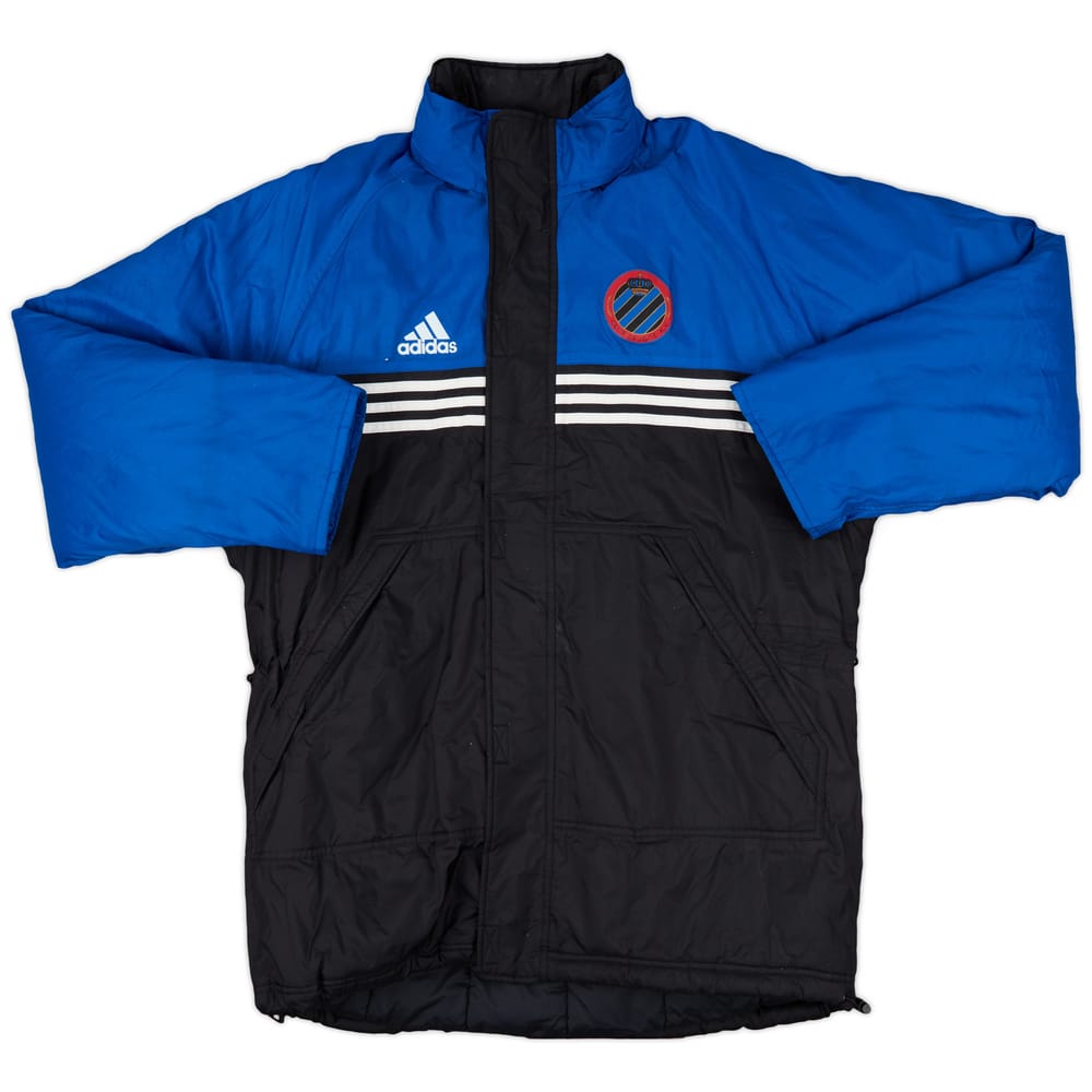 1998-99 Club Brugge adidas Padded Bench Coat - 8/10 - (L)