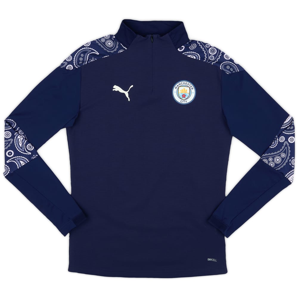 2020-21 Manchester City Puma 1/4 Zip Training Top - As New - (S)