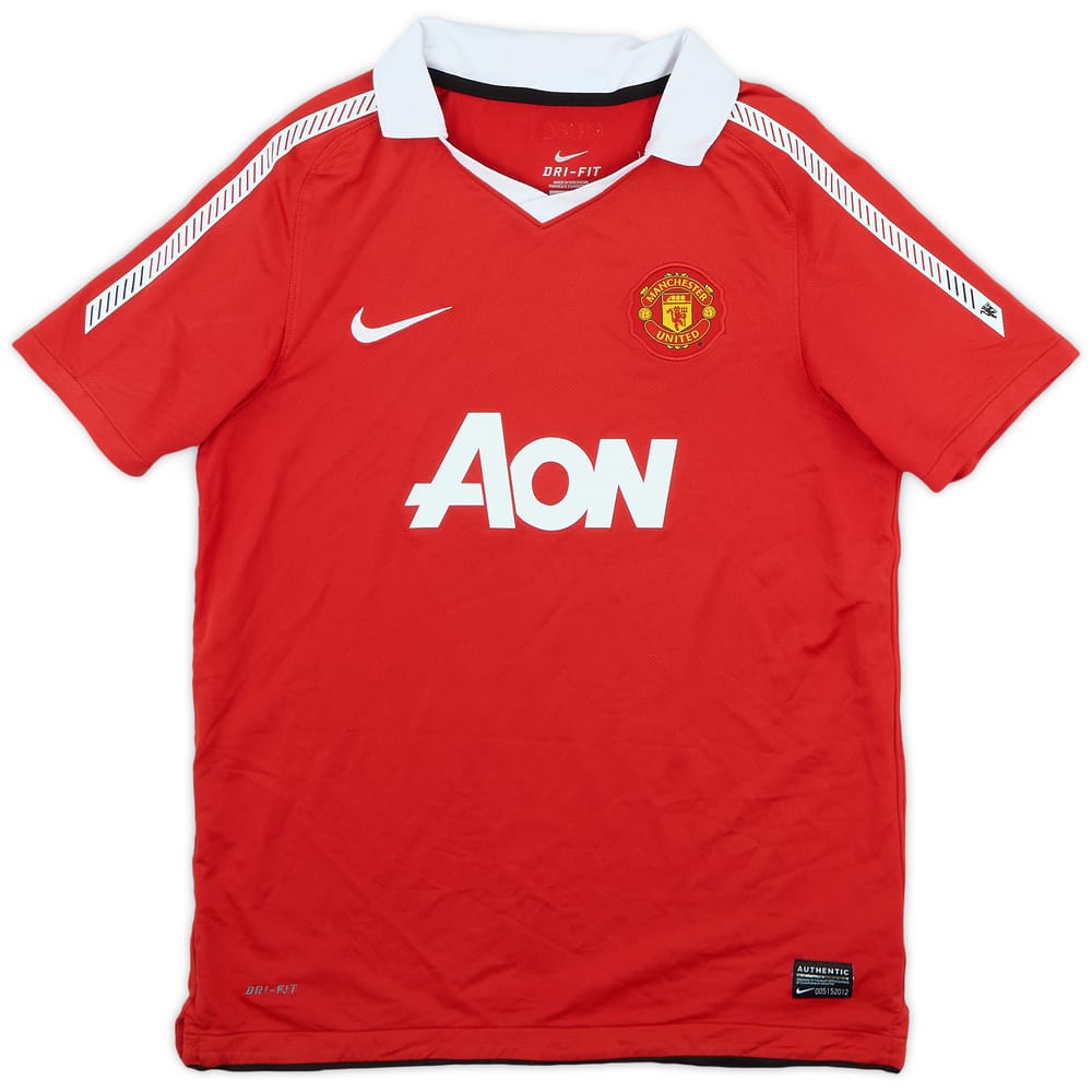 2010-11 Manchester United Home Shirt - 8/10 - (L.Boys)