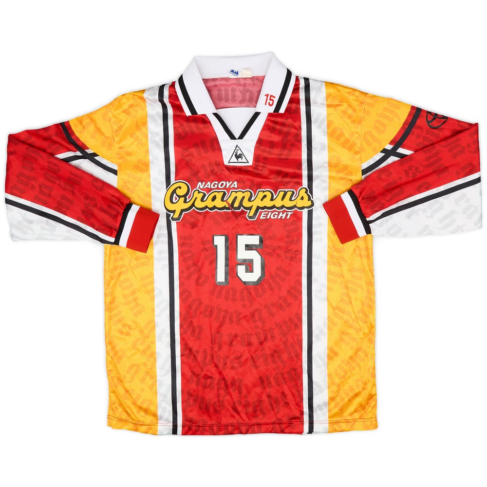1998 Nagoya Grampus Match Issue Home L/S Shirt #15 (Suzuki)