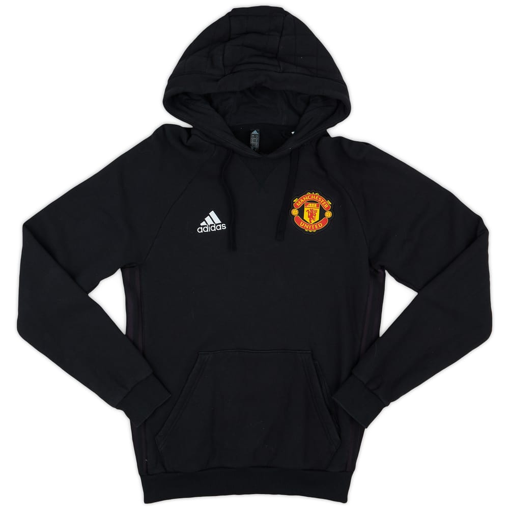 2021-22 Manchester United adidas Hooded Sweat Top - 9/10 - (S)