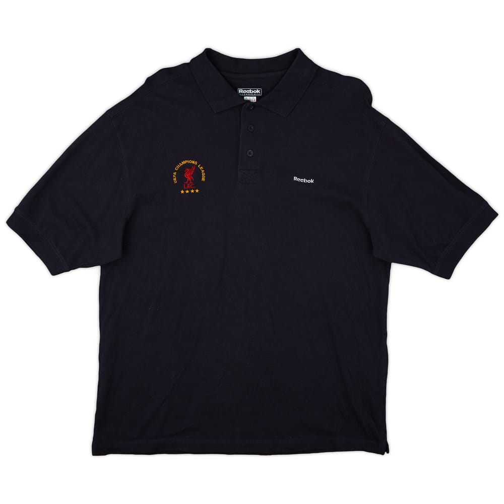 2002-03 Liverpool Reebok 'UEFA Champions League' Polo Shirt - 9/10 - (XL)