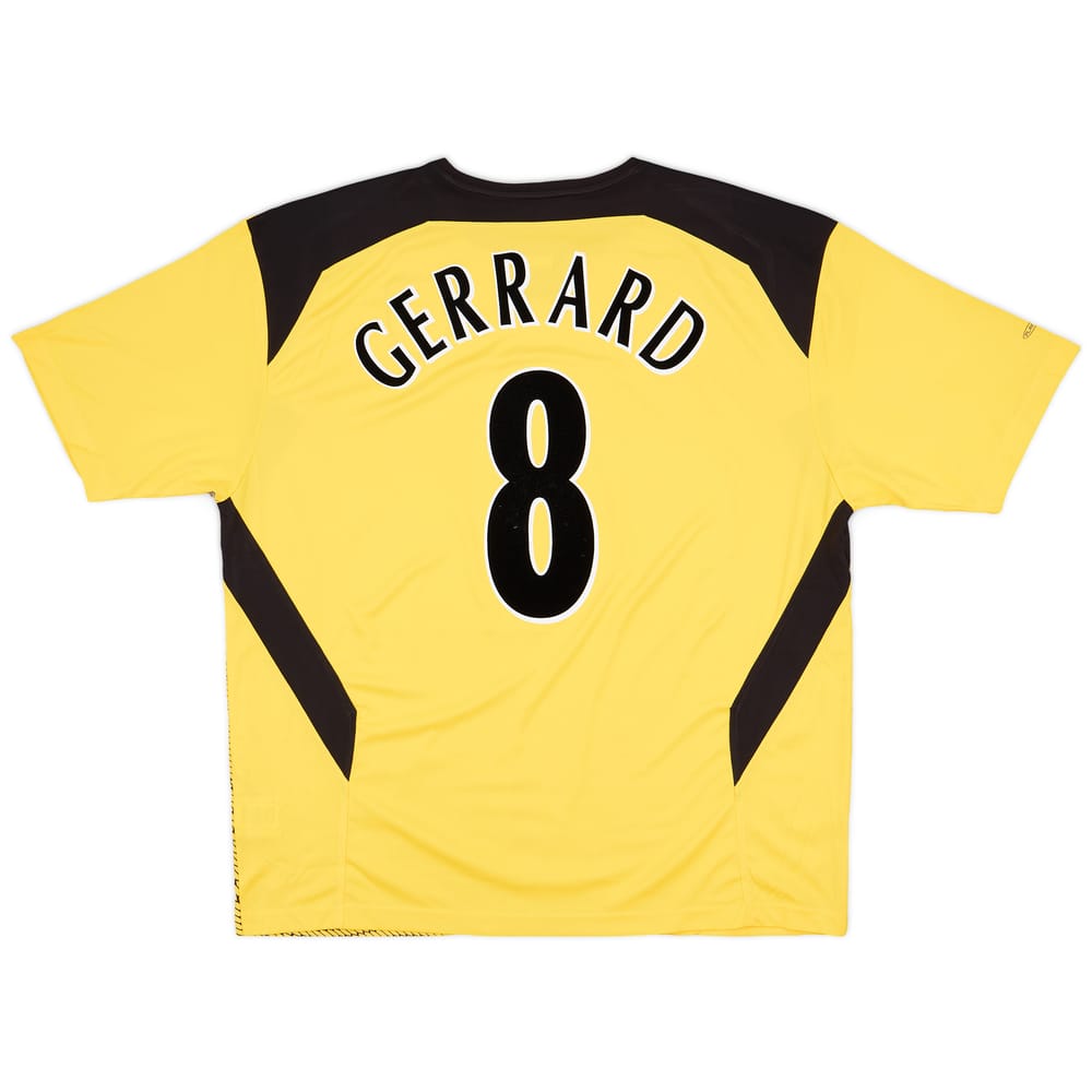 2004-06 Liverpool Away Shirt Gerrard #8 - 4/10 - (XL)
