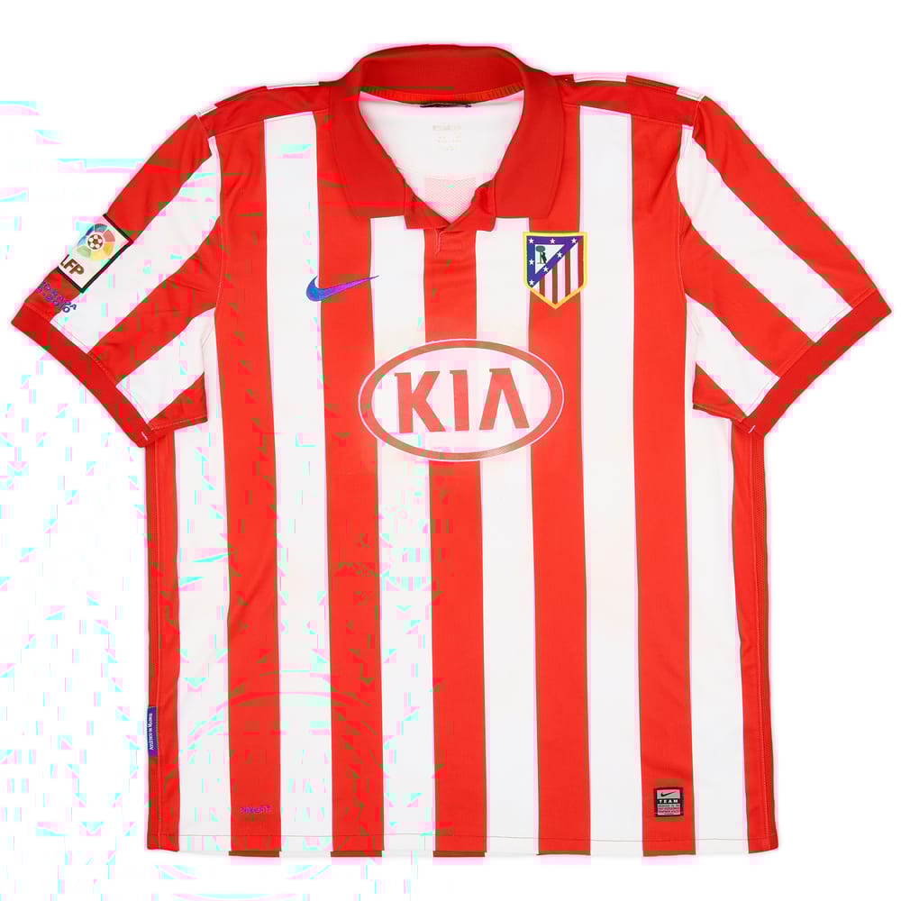 2009-10 Atletico Madrid Home Shirt - 7/10 - (XL)