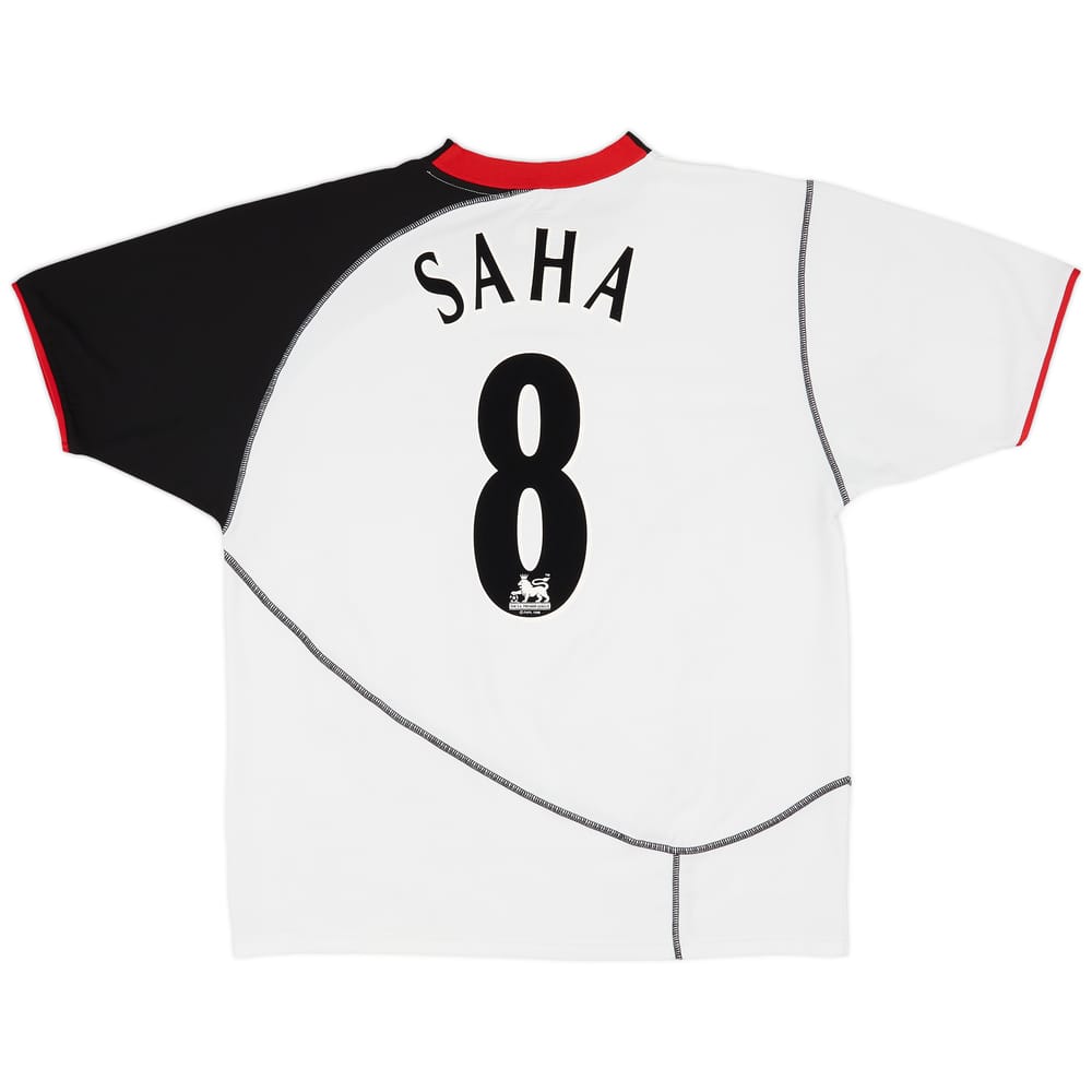 2003-04 Fulham Home Shirt Saha #8 - 9/10 - (XL)