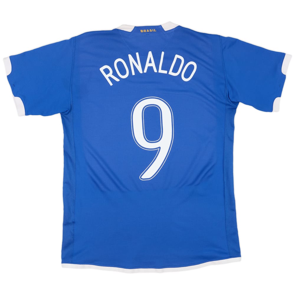 2006-07 Brazil Away Shirt Ronaldo #9 - 8/10 - (M)
