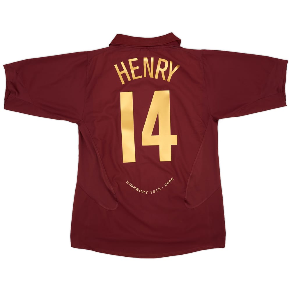 2005-06 Arsenal Home Shirt Henry #14 - 9/10 - (M)