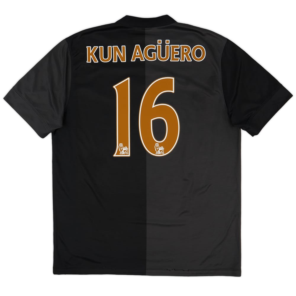 2013-14 Manchester City Away Shirt Kun Agüero #16 - 7/10 - (L)