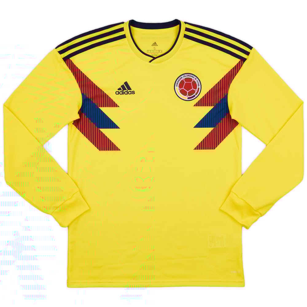 2018-19 Colombia Home L/S Shirt - 10/10 - (S)