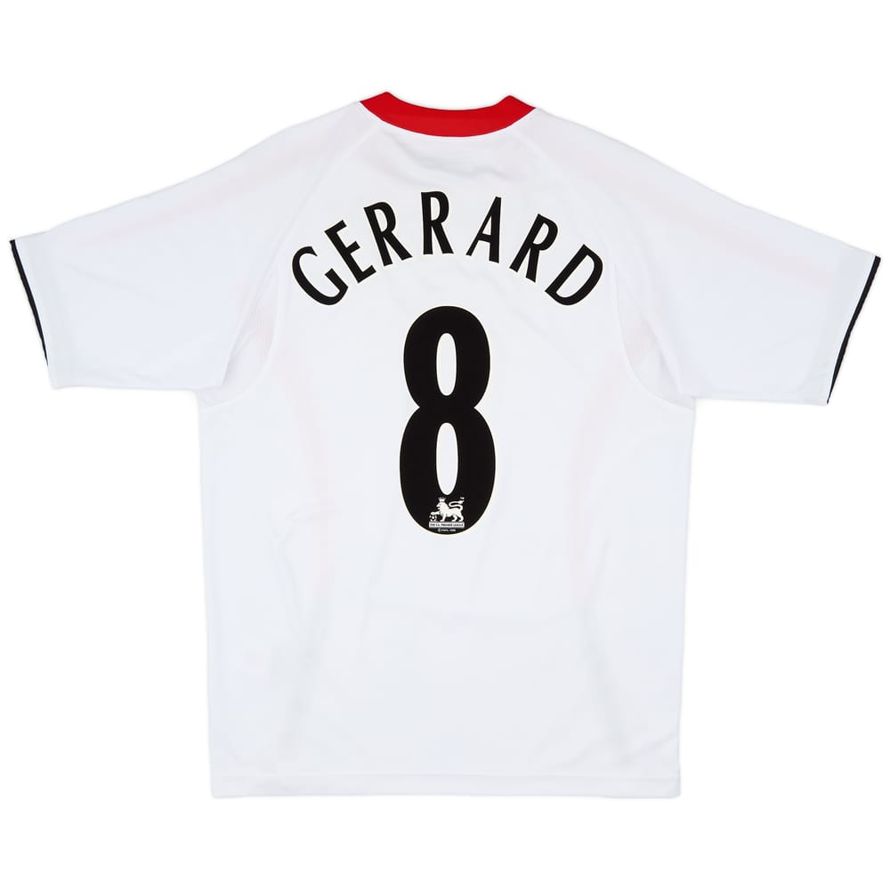 2005-06 Liverpool Away Shirt Gerrard #8 - 8/10 - (M)