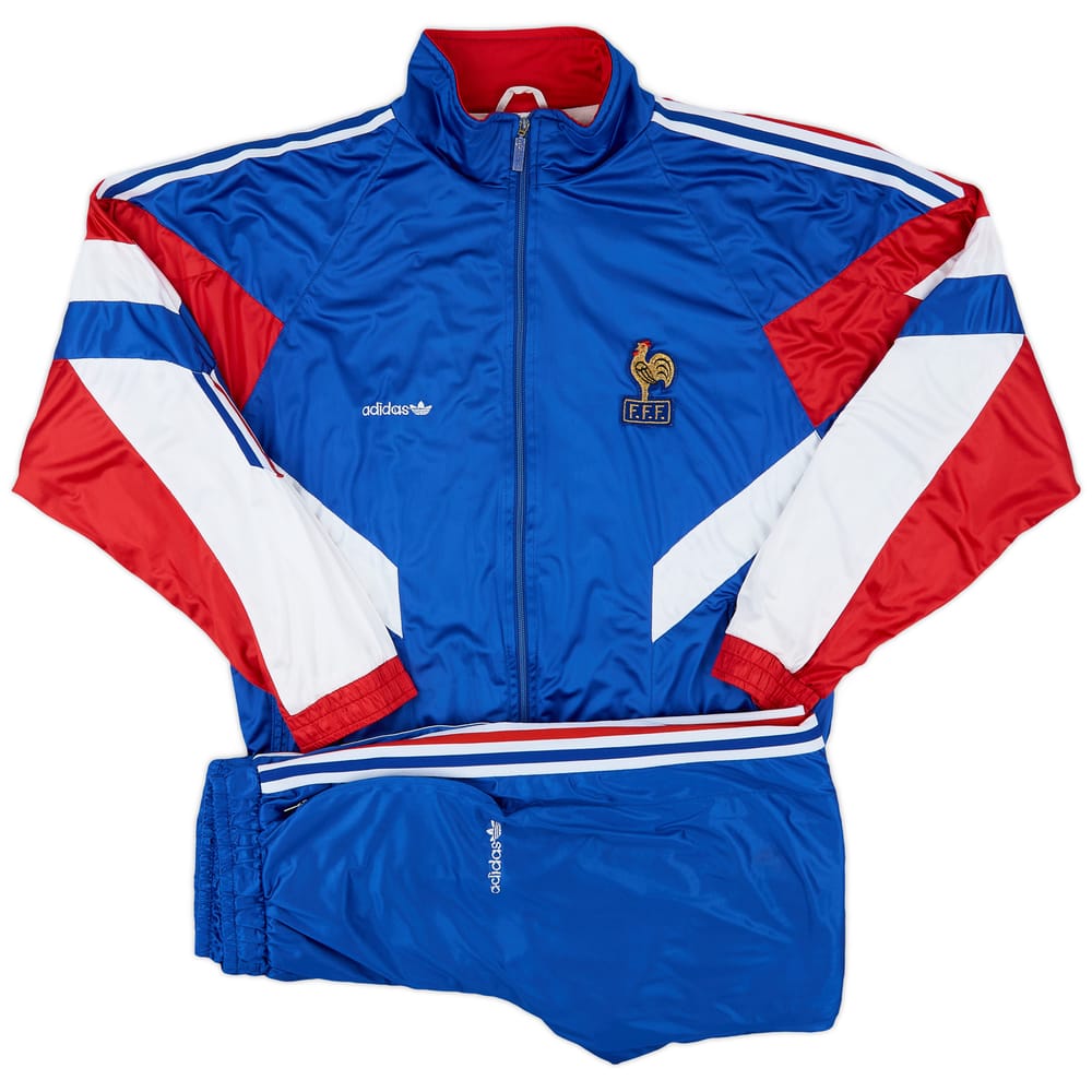 1990-92 France adidas Tracksuit - 9/10 - (M)