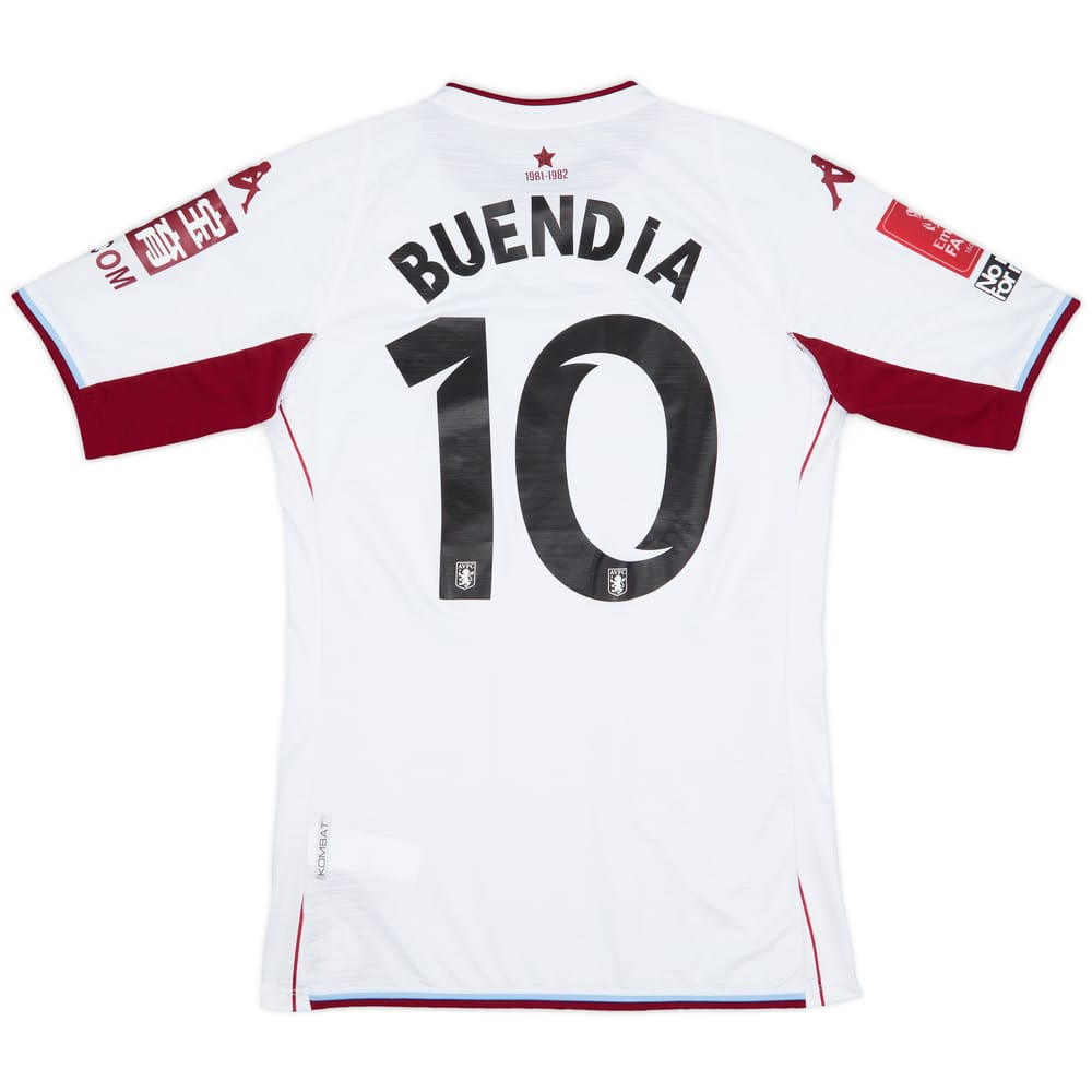 2021-22 Aston Villa Match Issue FA Cup Away Shirt Buendia #10