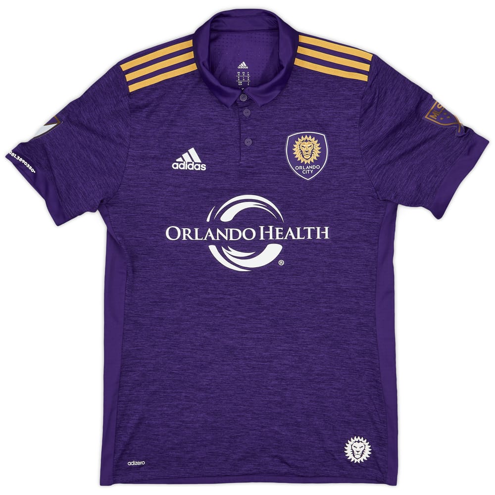 2017 Orlando City Authentic adidas Home Shirt - 10/10 - (M)