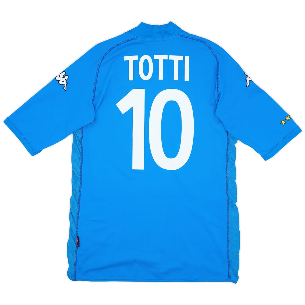 2002 Italy Home Shirt Totti #10 - 7/10 - (XL)
