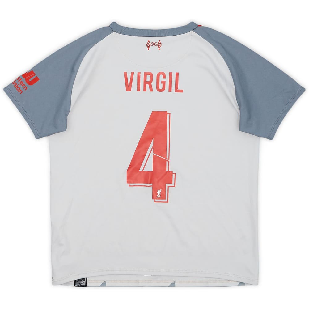 2018-19 Liverpool Third Shirt Virgil #4 - 9/10 - (4-5Y)