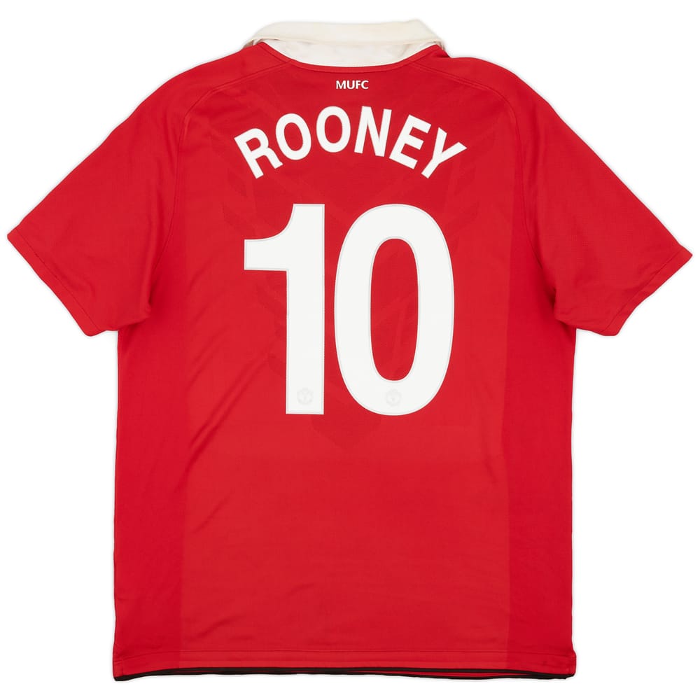 2010-11 Manchester United Home Shirt Rooney #10 - 6/10 - (L)