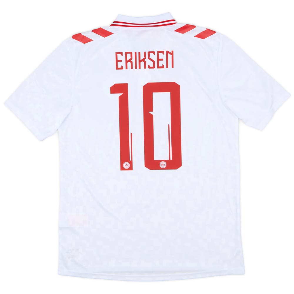 2024 Denmark Away Shirt Eriksen #10 (L)