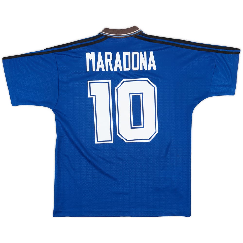 1994-97 Argentina Away Shirt Maradona #10 - 6/10 - (L)
