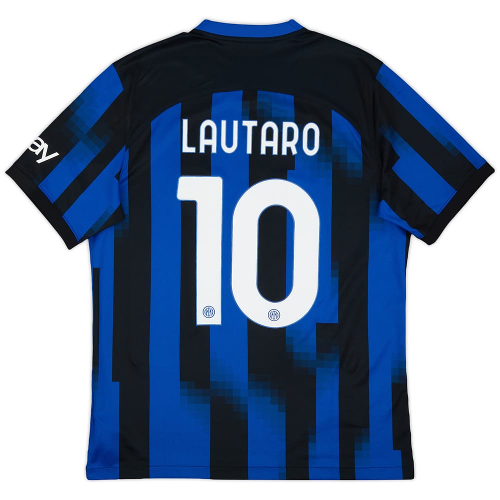 2023-24 Inter Milan Home Shirt Lautaro #10 - 8/10 - (L)