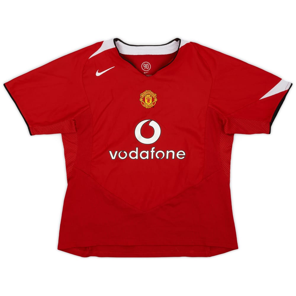 2004-06 Manchester United Home Shirt - 9/10 - (L.Boys)