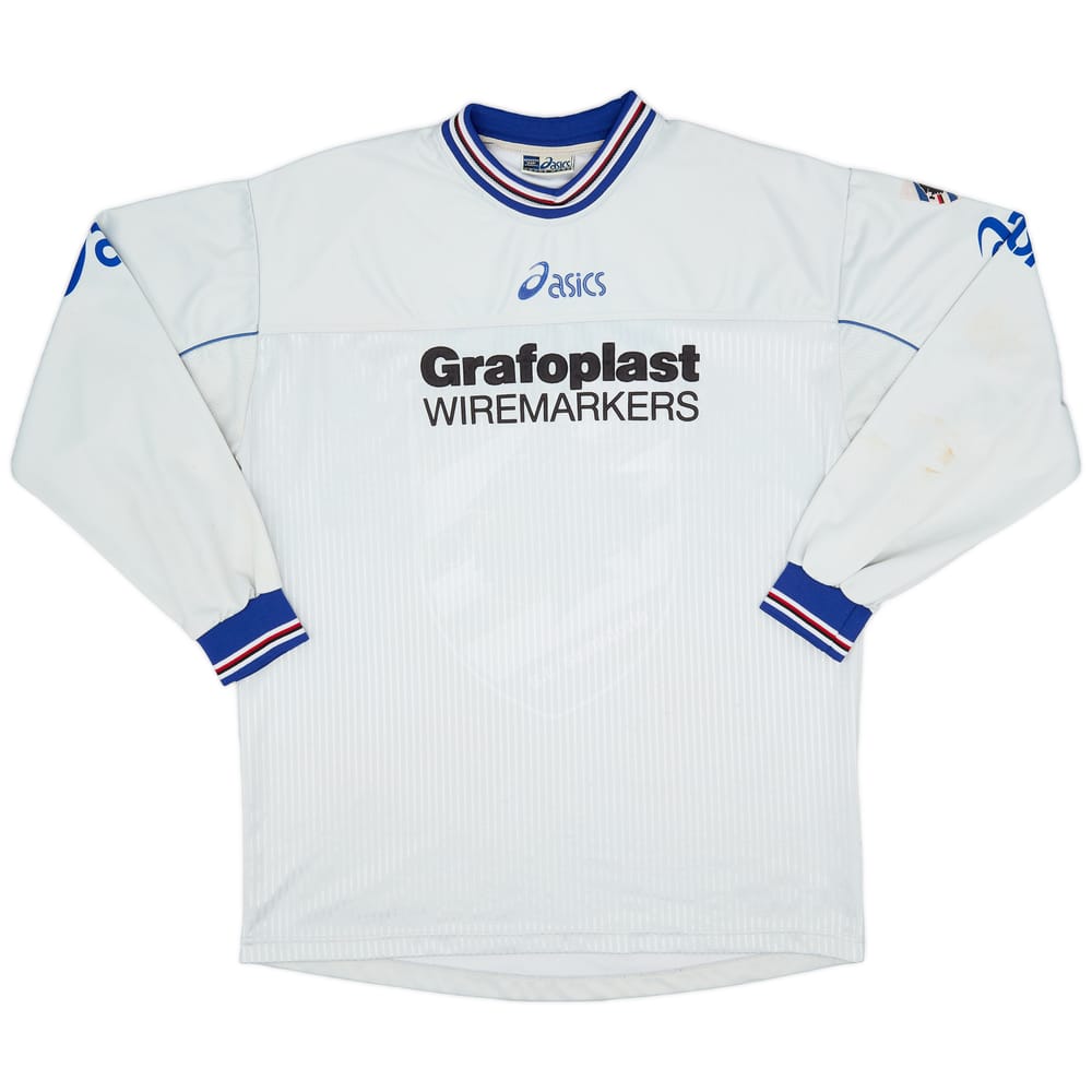 2001-02 Sampdoria Asics Training L/S Shirt - 9/10 - (XL)