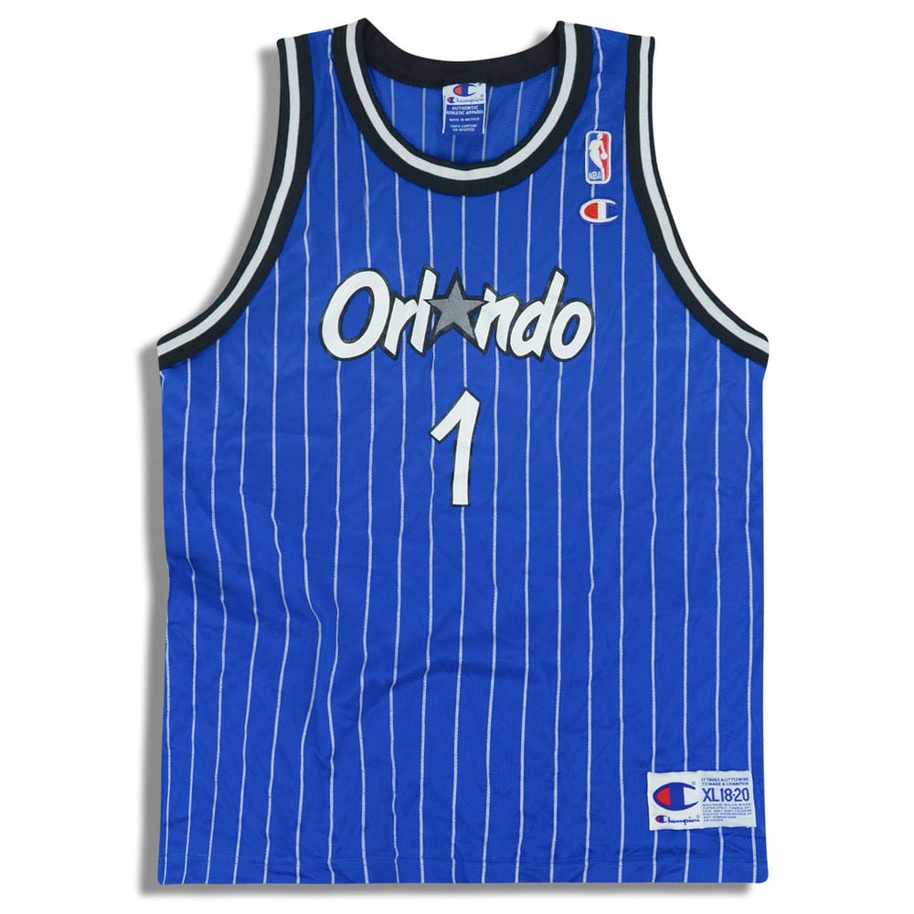 1995-98 Orlando Magic Hardaway #1 Champion Jersey (Away) Y