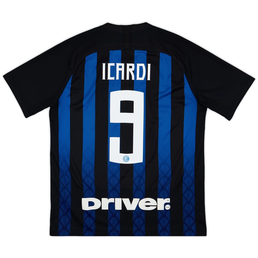 2018-19 Inter Milan Home Shirt Icardi #9 - 7/10 - (L)