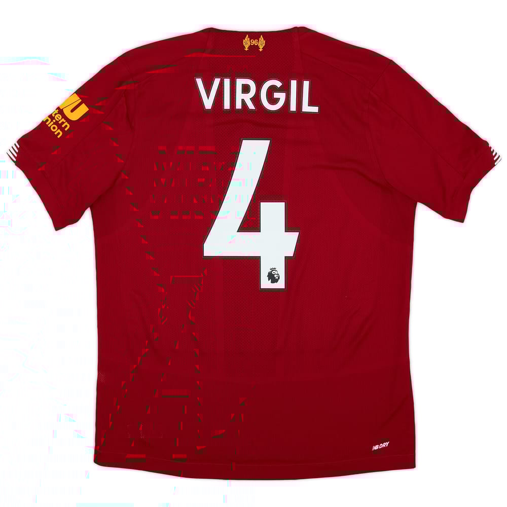 2019-20 Liverpool Home Shirt Virgil #4 - 7/10 - (S)